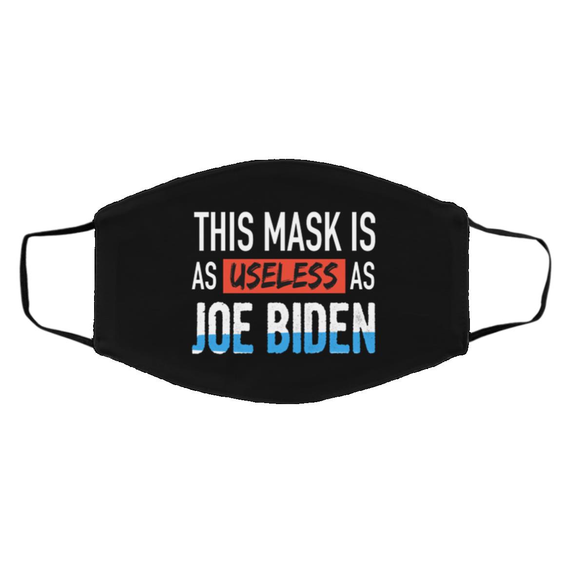 This Mask Is As Useless, Black, Cloth Face Cover – Medium/Large