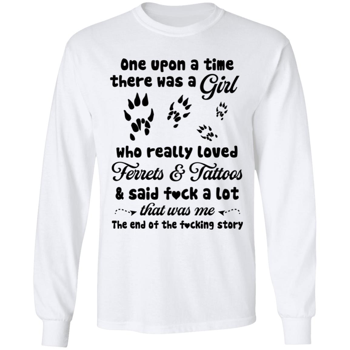 Ferrets Hoodie, White, Long Sleeve Ferrets Hoodie, White, Long Sleeve