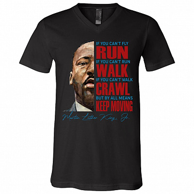 martin vneck, Black, V-Neck T-Shirt