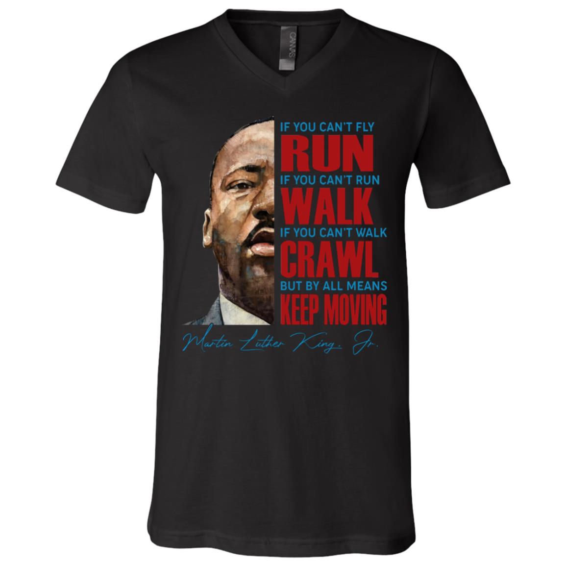martin vneck, Black, V-Neck T-Shirt