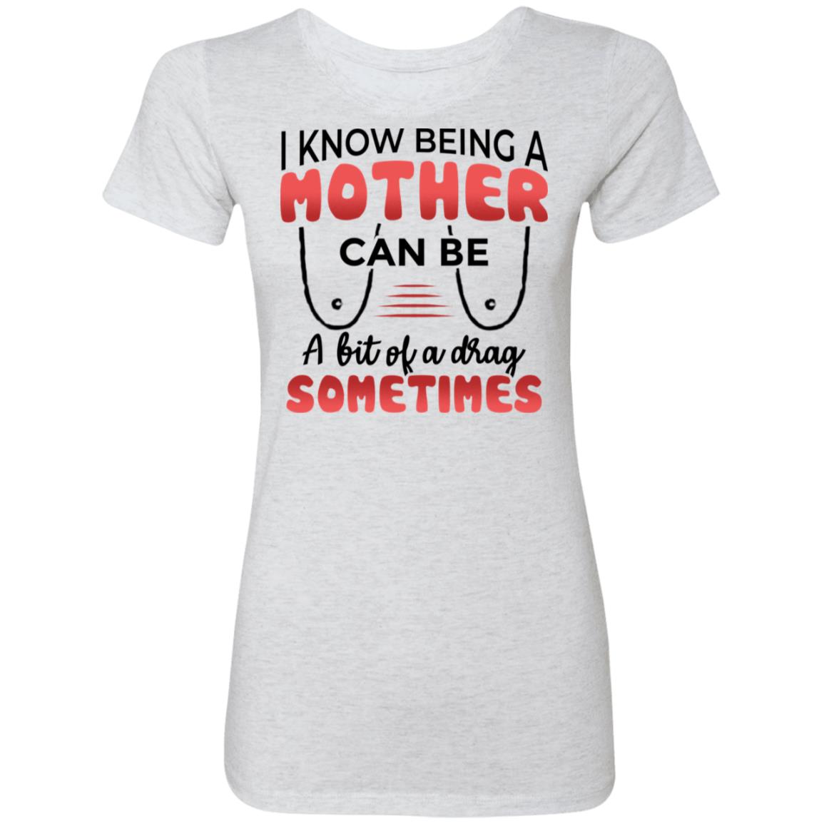 Mother Ladies Tshirt, Heather White, Premium Ladies T-Shirt