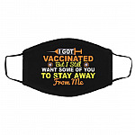 Got Vaccinated mask, Black, Cloth Face Cover – Medium/Large Got Vaccinated mask, Black, Cloth Face Cover – Medium/Large