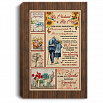 My Husband My Angel Framed Canvas - When God Was Making Husbands Unframed Poster, White, 0.75'' Framed Canvas