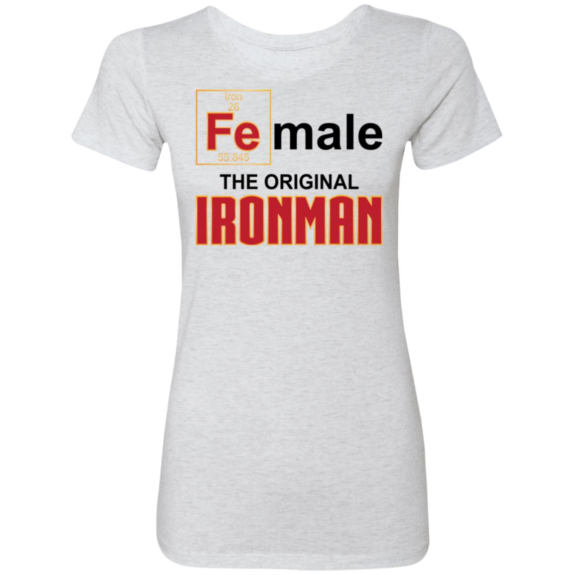 Female Shirt, Heather White, Premium Ladies T-Shirt