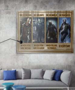 Alternative view of Be Strong When You Are Weak Be Brave When You Are Scared Jason Voorhees Framed Canvas Prints - Unframed Poster