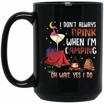 15 oz. Black Mug