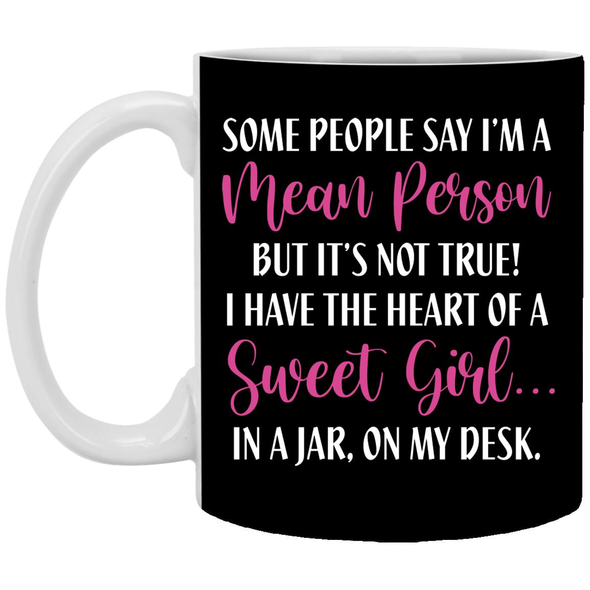 XP8434 11 oz. White Mug, Black, 11 oz. White Mug