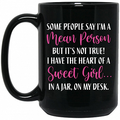 15 oz. Black Mug
