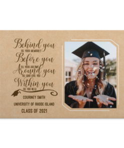 Graduation Custom Photo Framed Canvas - All Your Memories All Your Dreams Unframed Poster, White, 0.75'' Framed Canvas