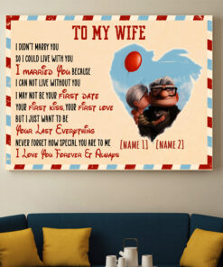 Alternative view of Personalized To My Wife I Married You Framed Canvas - Unframed Poster - To My Wife Gift