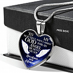 To My Beautiful Wife I Asked God For An Angel He Sent Me You Heart Pendant Necklace - Heart Luxury Necklace (Silver) To My Beautiful Wife I Asked God For An Angel He Sent Me You Heart Pendant Necklace - Heart Luxury Necklace (Silver)