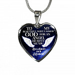 To My Beautiful Wife I Asked God For An Angel He Sent Me You Heart Pendant Necklace - Heart Luxury Necklace (Silver) To My Beautiful Wife I Asked God For An Angel He Sent Me You Heart Pendant Necklace - Heart Luxury Necklace (Silver)