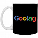 Goolag Funny, Black, 11 oz. White Mug