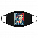 Donald Trump mask, Black, Cloth Face Cover – Medium/Large
