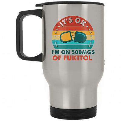 14 oz. Silver Travel Mug