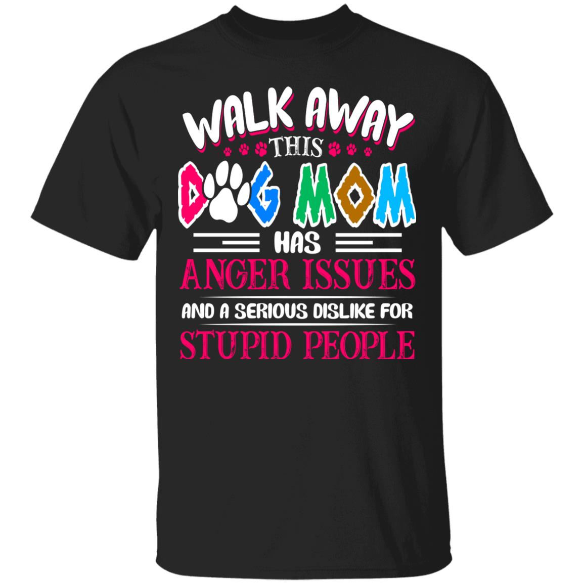 Dog Mom T, Black, Unisex T-Shirt