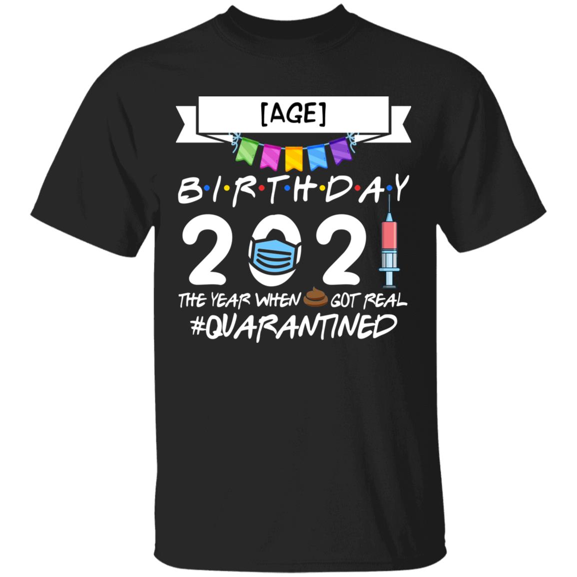Personalized Birthday, Black, Unisex T-Shirt