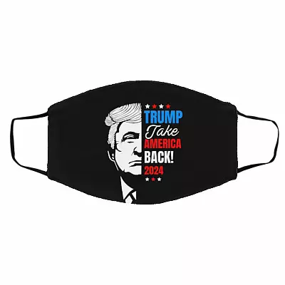 Trump mask, Black, Cloth Face Cover – Medium/Large