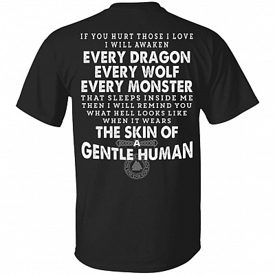 If You Hurt Those I Love, Black, Unisex T-Shirt