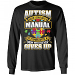manual hoodie, Black, Long Sleeve