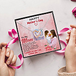4UT. Mom Child Hugging (6) Interlocking Hearts Necklace 5