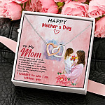 4UT. Mom Child Hugging (6) Interlocking Hearts Necklace 4