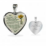Son To My Wonderful Mom I Am Because You Are So Much Of Me Is Made From Heart Pendant Necklace - Heart Luxury Necklace (Silver)