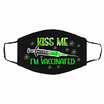 Kiss Mask, Black, Cloth Face Cover – Medium/Large