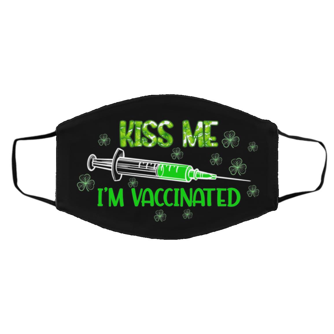 Kiss Mask, Black, Cloth Face Cover – Medium/Large