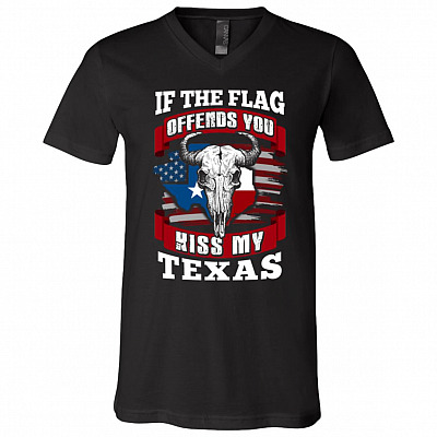 Stay Strong Texas State Snovid T-shirt, Black, V-Neck T-Shirt