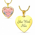 It Takes Someone Special To Be A Step Mum Thank You For Being Mine Heart Pendant Necklace - Heart Luxury Necklace (Gold Plated) It Takes Someone Special To Be A Step Mum Thank You For Being Mine Heart Pendant Necklace - Heart Luxury Necklace (Gold Plated)