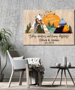 Alternative view of Custom Photo Our Adventures Together Framed Canvas - Unframed Poster - Personalized Anniversary Gift