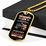 Veteran's Life the Pain Is Real These Scars Were Earned Dog Tag Pendant Necklace - Dog Tag (Gold Plated) Veteran's Life the Pain Is Real These Scars Were Earned Dog Tag Pendant Necklace - Dog Tag (Gold Plated)