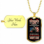 Veteran's Life the Pain Is Real These Scars Were Earned Dog Tag Pendant Necklace - Dog Tag (Gold Plated) Veteran's Life the Pain Is Real These Scars Were Earned Dog Tag Pendant Necklace - Dog Tag (Gold Plated)
