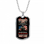 Veteran's Life the Pain Is Real These Scars Were Earned Dog Tag Pendant Necklace - Dog Tag (Silver) Veteran's Life the Pain Is Real These Scars Were Earned Dog Tag Pendant Necklace - Dog Tag (Silver)