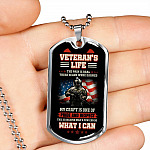 Veteran's Life the Pain Is Real These Scars Were Earned Dog Tag Pendant Necklace - Dog Tag (Silver) Veteran's Life the Pain Is Real These Scars Were Earned Dog Tag Pendant Necklace - Dog Tag (Silver)