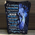 1O. To My Amazing Daughter-mom Blanket Mockup 10