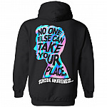 No One Else Can Take Your Place Print On Back Only Hoodie - Suicide Prevention Awareness Sweatshirt For Women, Black, Hoodie No One Else Can Take Your Place Print On Back Only Hoodie - Suicide Prevention Awareness Sweatshirt For Women, Black, Hoodie
