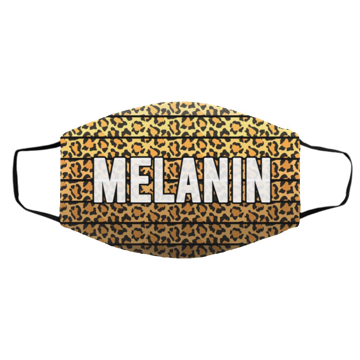 Melanin Mask, White, Cloth Face Cover – Medium/Large