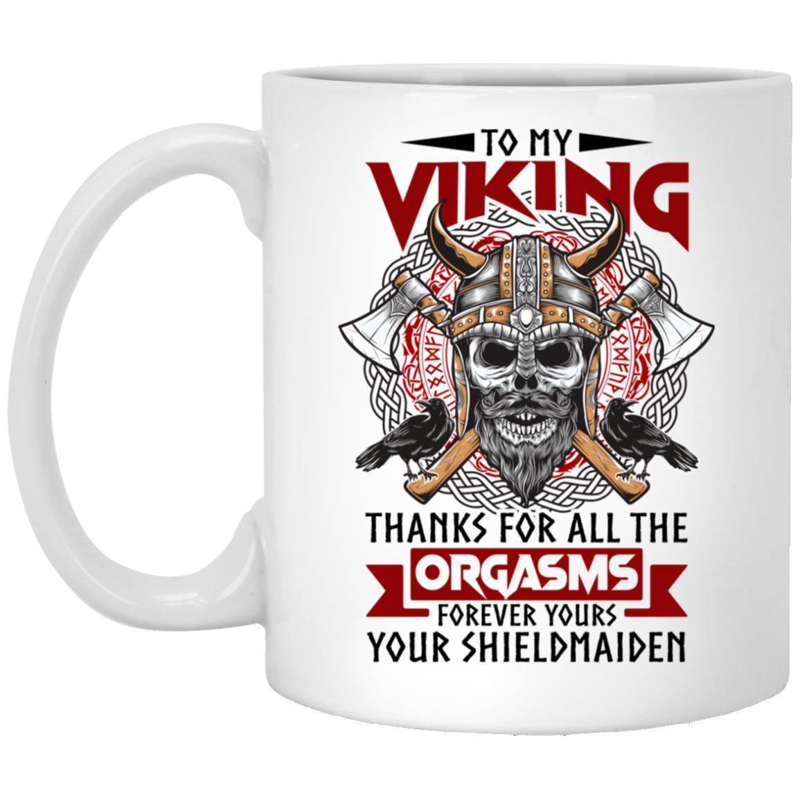 To My Viking mug, White, 11 oz. White Mug