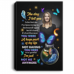 Custom Photo the Day I Lost You Memorial Gift Framed Canvas Prints - Unframed Poster - Home Wall Art, White, 0.75'' Framed Canvas