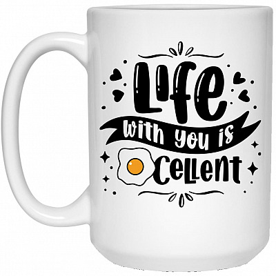 15 oz. White Mug