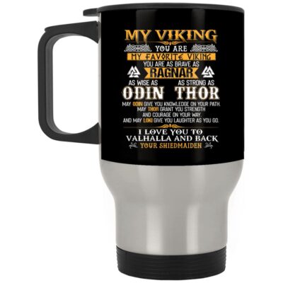 14 oz. Silver Travel Mug