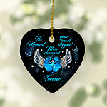 The Moment Your Heart Stopped Mine Changed Forever Heart Ornament Keepsake
