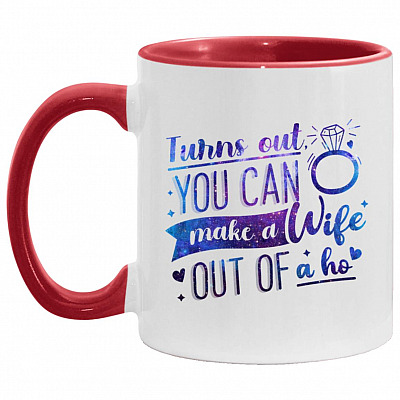Turns Out You Can Make, White/Red, 11 oz. Accent Mug