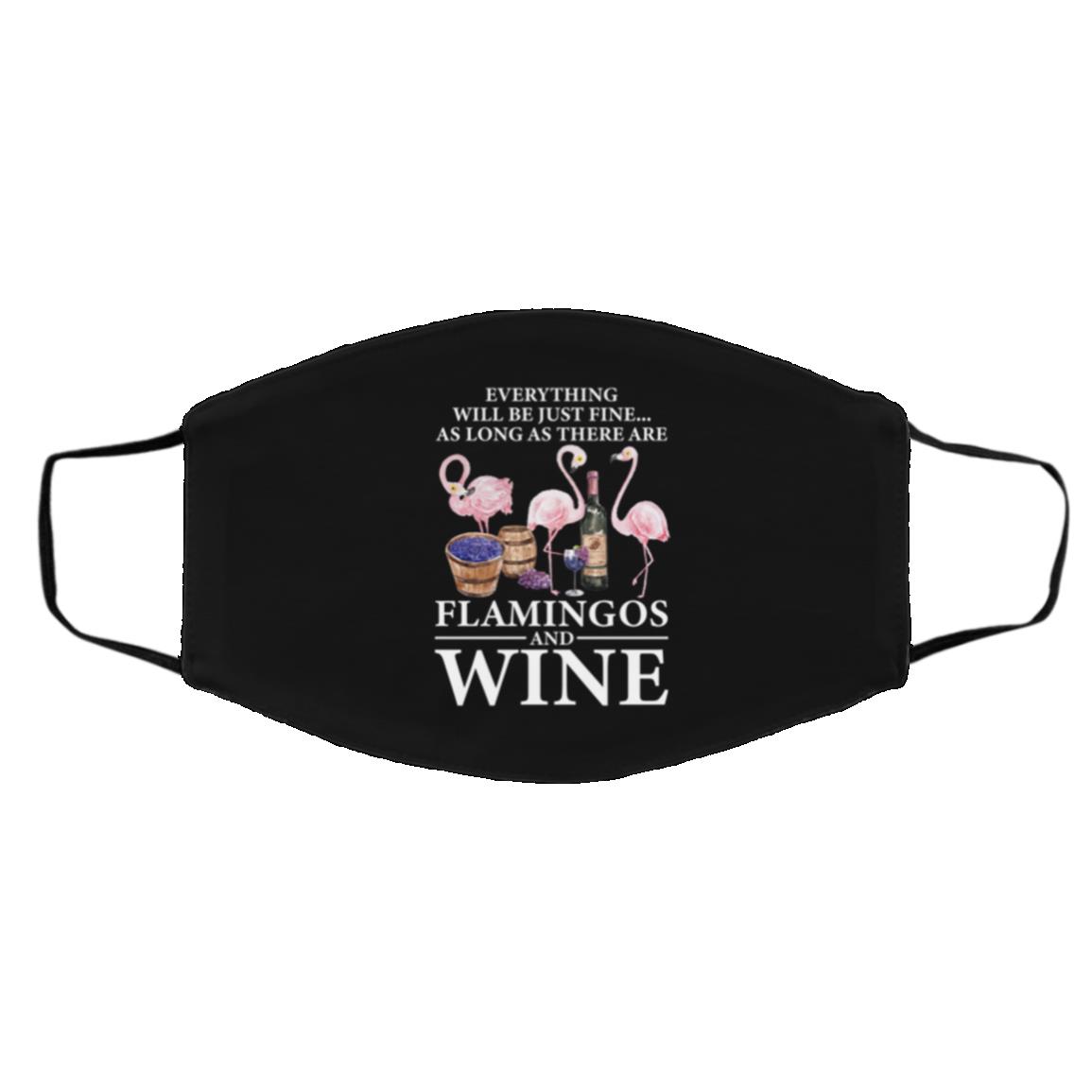 Everything Will Be Just Fine, Black, Cloth Face Cover – Medium/Large