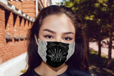 Alternative view of Hair Hustle Washable Reusable Custom Printed Cloth Face Mask Cover - Hairdresser Face Mask