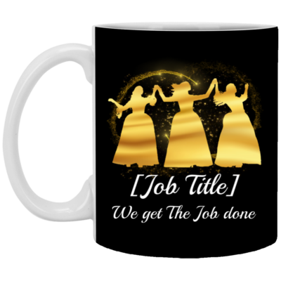 Personalized Immigrants We Get the Job Done Ceramic Coffee Mug - Beer Stein - Water Bottle, Black, 11 oz. White Mug