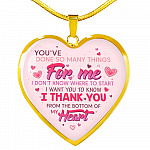Thank You From The Bottom Of My Heart Heart Pendant Necklace - Heart Luxury Necklace (Gold Plated) Thank You From The Bottom Of My Heart Heart Pendant Necklace - Heart Luxury Necklace (Gold Plated)