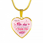 Thank You From The Bottom Of My Heart Heart Pendant Necklace - Heart Luxury Necklace (Gold Plated) Thank You From The Bottom Of My Heart Heart Pendant Necklace - Heart Luxury Necklace (Gold Plated)